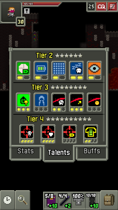 Schermata di gioco di Shattered Pixel Dungeon
